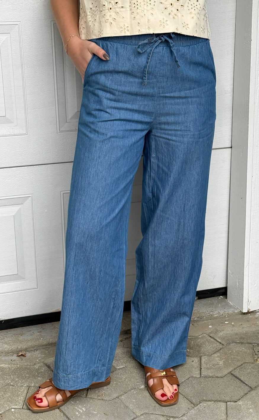 Say INA Copenhagen Bukser - Detia - Light Blue Denim