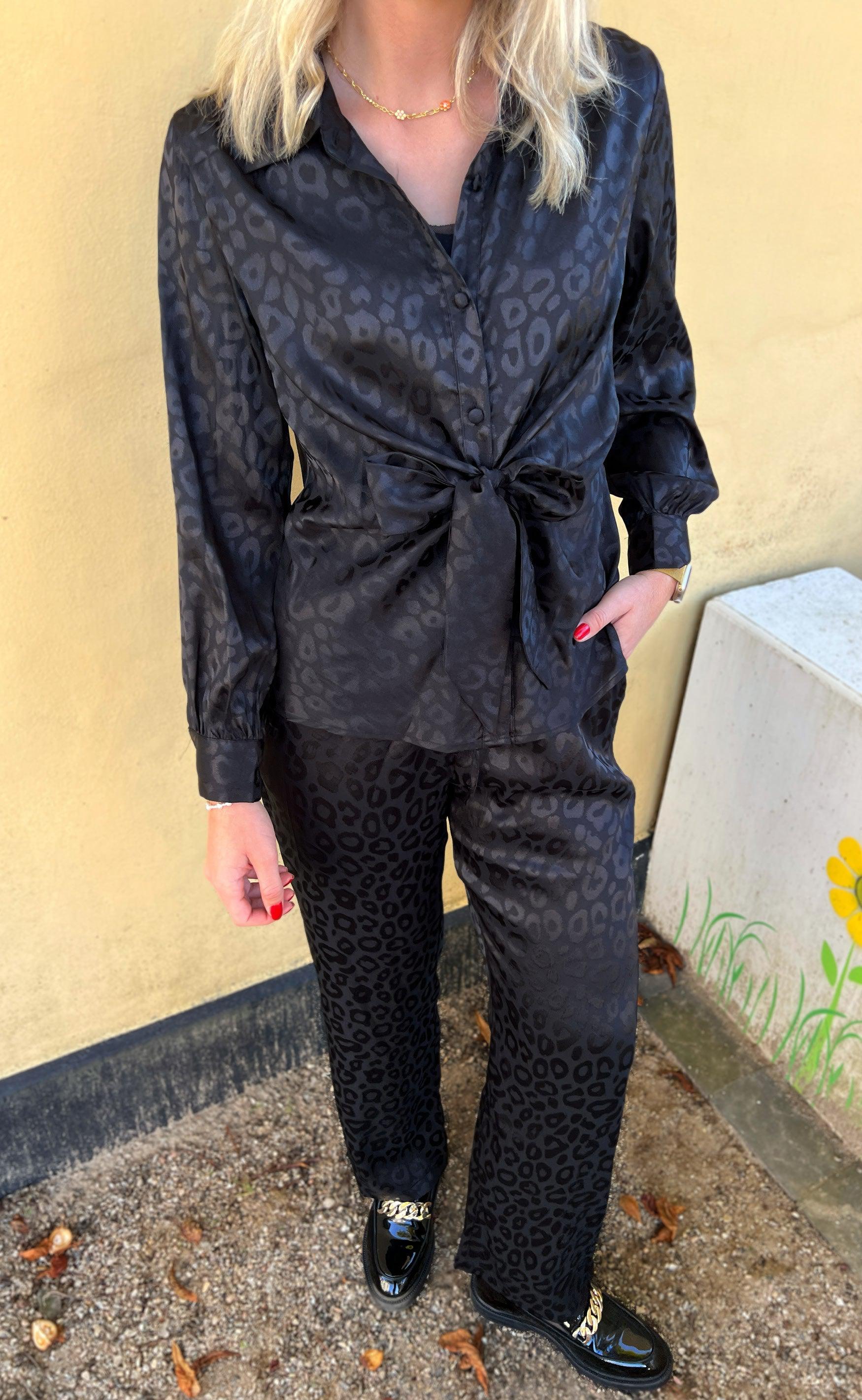 Say INA Copenhagen Bukser - Ida - Black Leopard