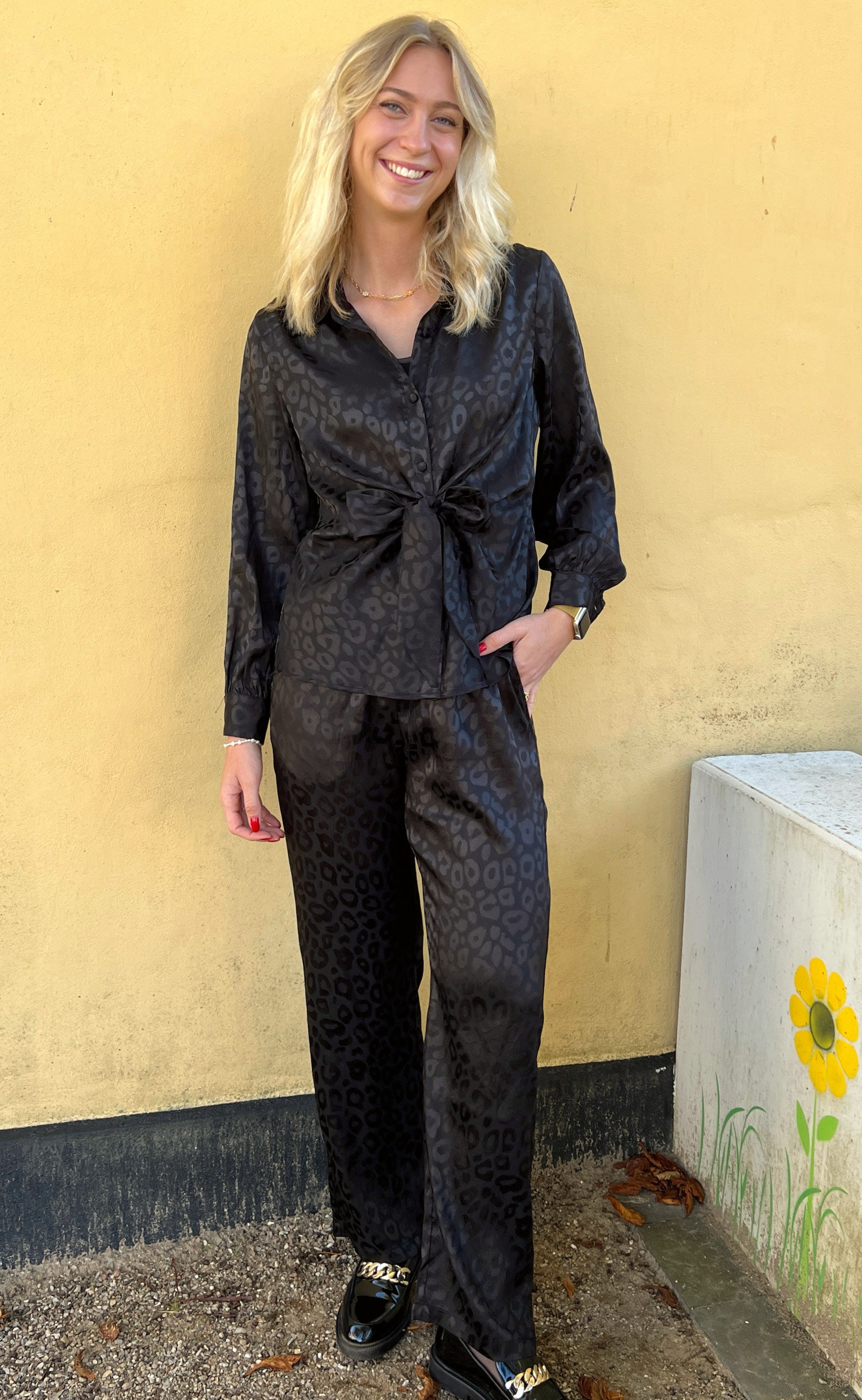 Say INA Copenhagen Bukser - Ida - Black Leopard