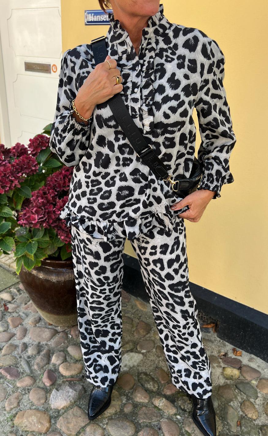 Say INA Copenhagen Bukser - Ida - Grey Leopard