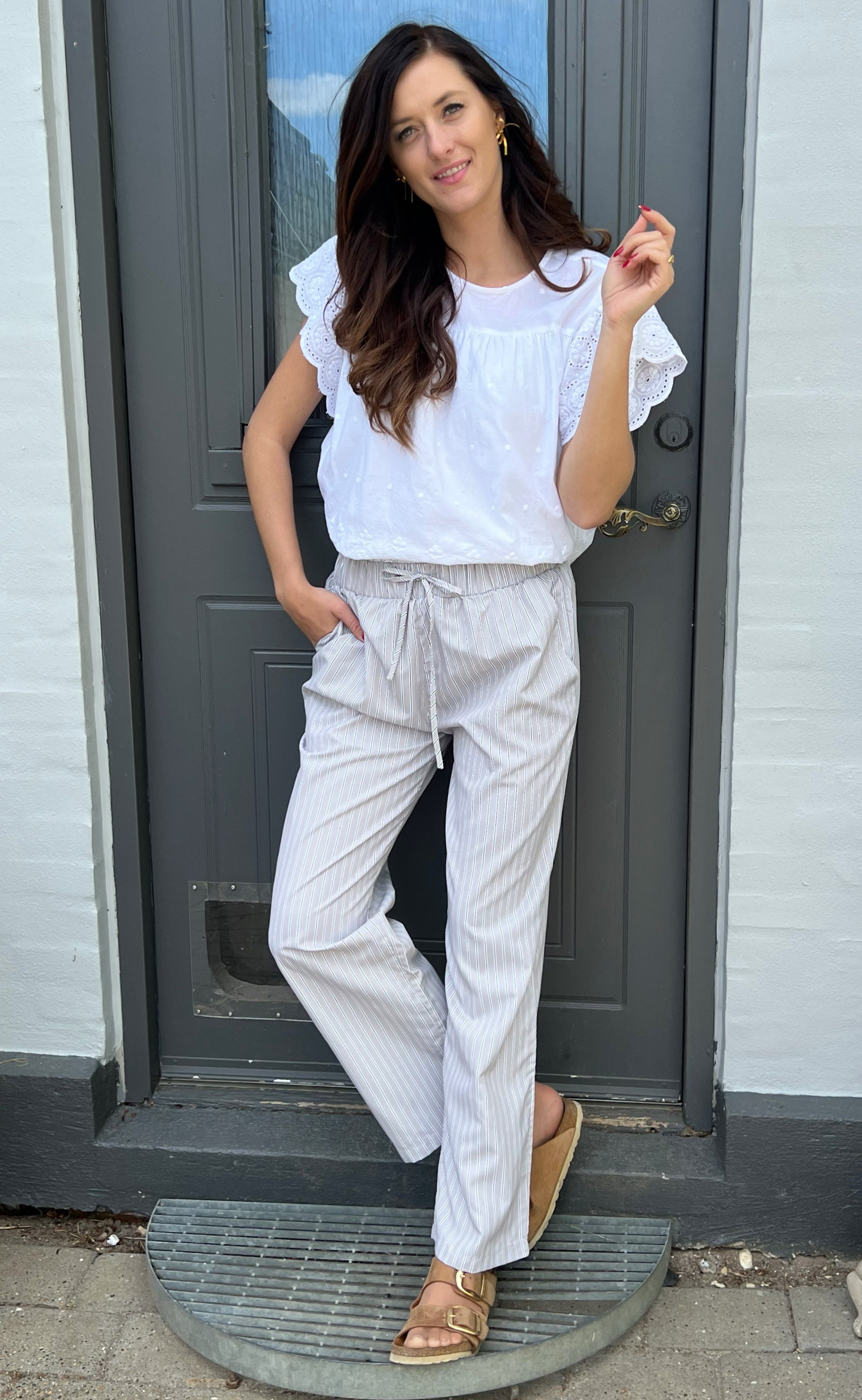 Say INA Copenhagen Bukser - Liv - Grey Striped