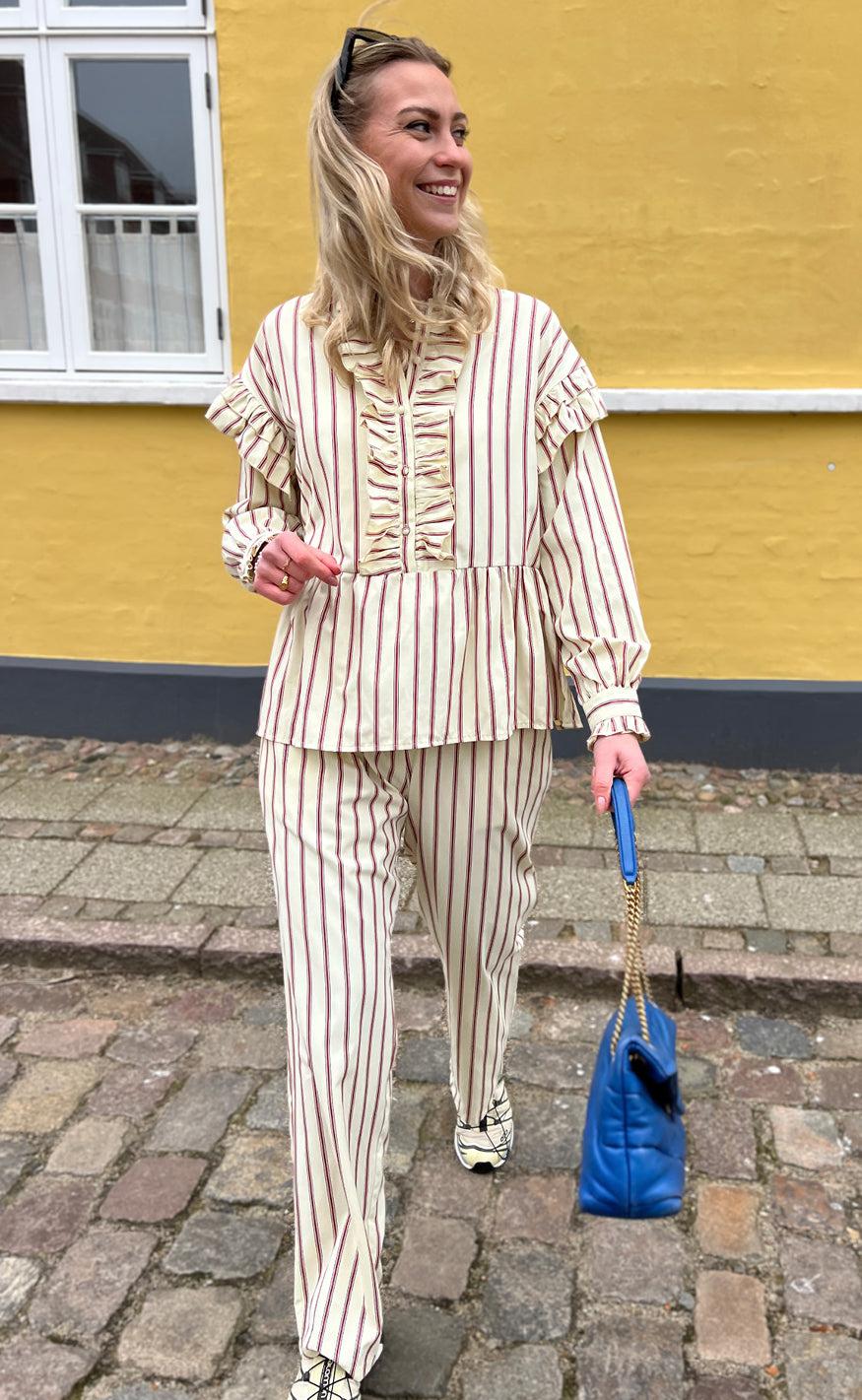 Say INA Copenhagen Bukser - Liv - Red Striped