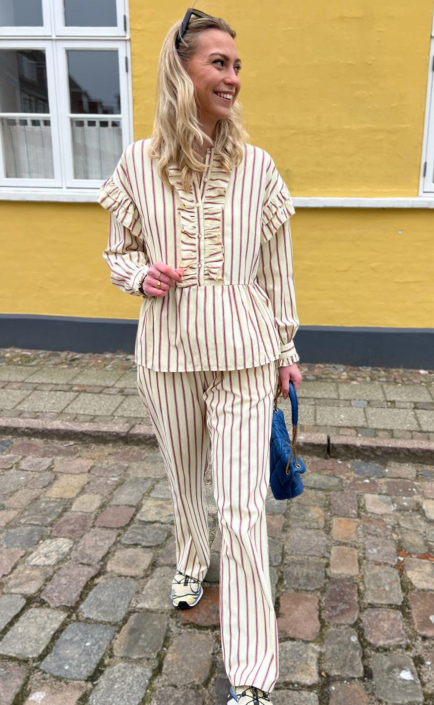 Say INA Copenhagen Bukser - Liv - Red Striped