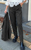 Say INA Copenhagen Bukser - Zoey Straight - Black Pinstripe