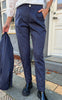 Say INA Copenhagen Bukser - Zoey Straight - Navy Pinstripe