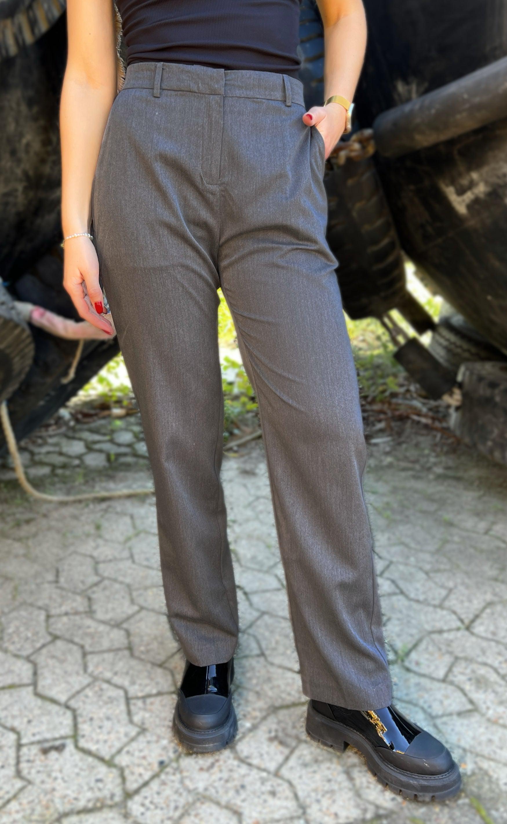 Say INA Copenhagen Bukser - Zoey Wide - Dark Grey