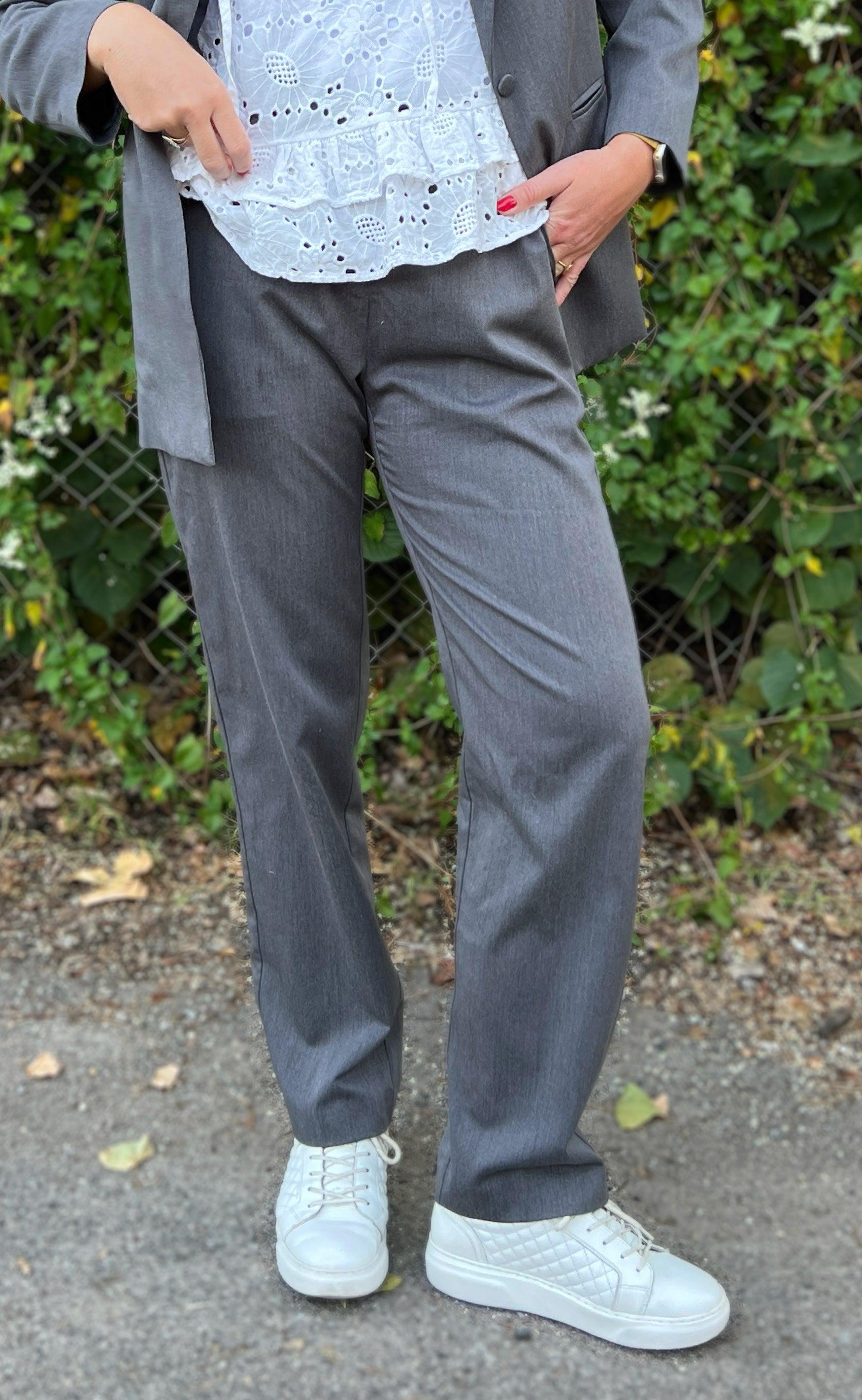 Say INA Copenhagen Bukser - Zoey Wide - Dark Grey