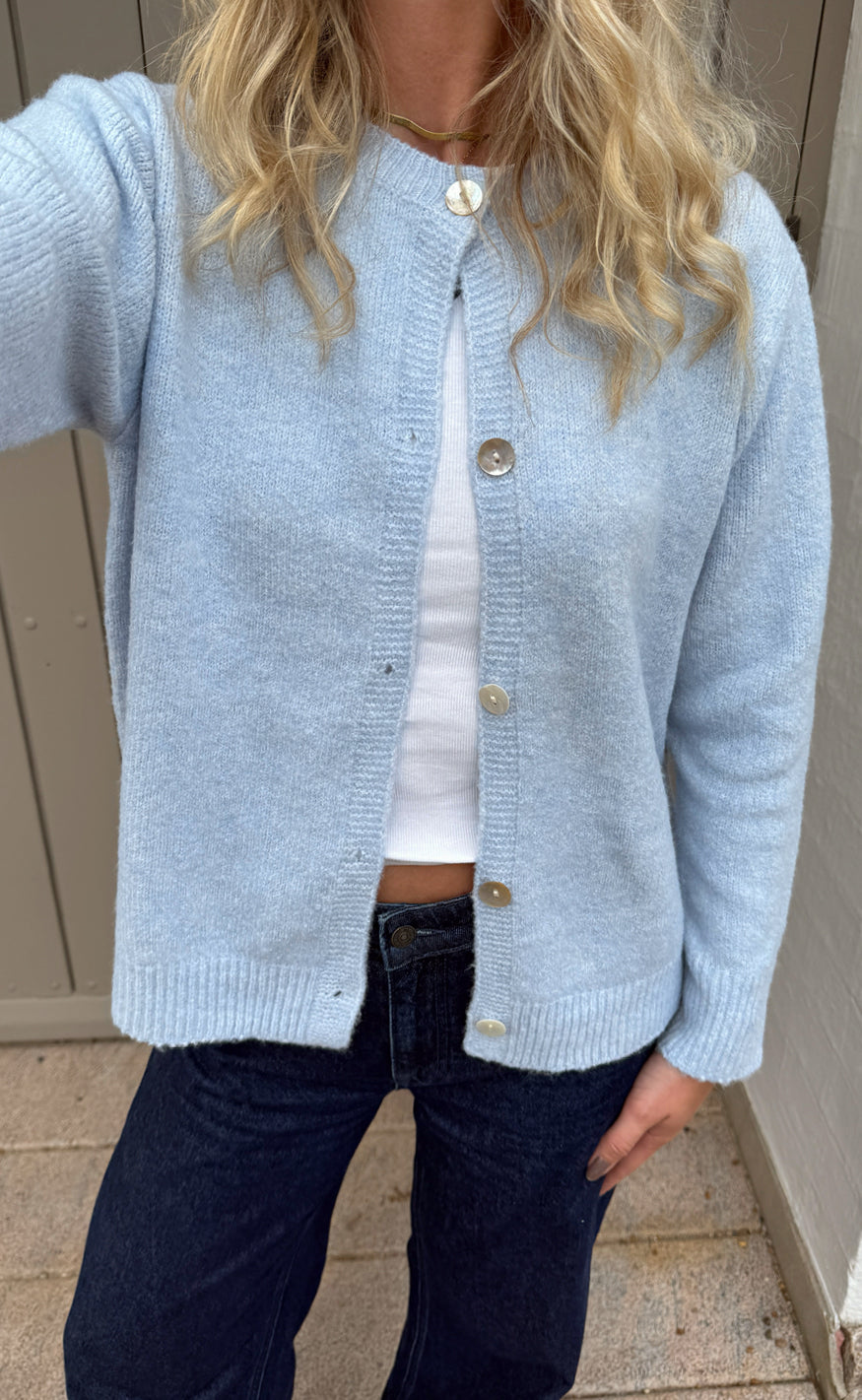 Say INA Copenhagen Cardigan - Cindy - Baby Blue