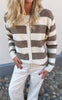 Say INA Copenhagen Cardigan - Maika - Beige / Brown Striped