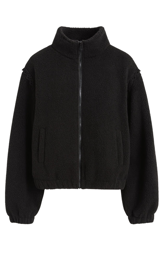 Say INA Copenhagen Fleece Jakke - Fia - Black