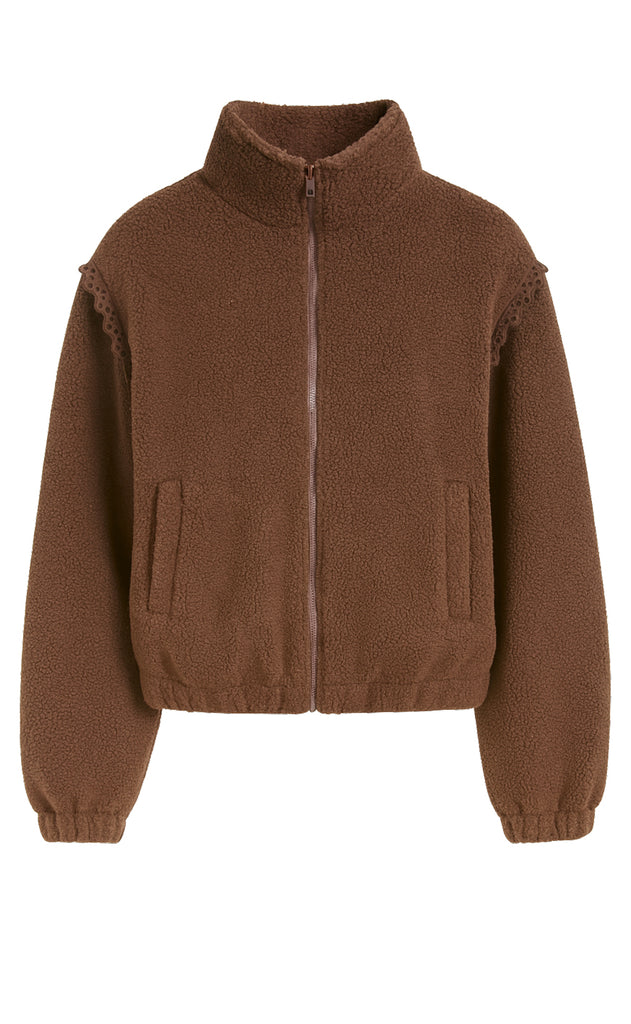 Say INA Copenhagen Fleece Jakke - Fia - Brown
