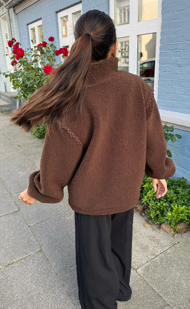 Say INA Copenhagen Fleece Jakke - Fia - Brown