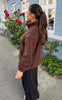 Say INA Copenhagen Fleece Jakke - Fia - Brown