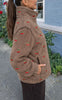 Say INA Copenhagen Fleece Jakke - Fia - Taupe W. Cherry