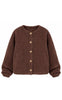 Say INA Copenhagen Fleece Jakke - Gloria - Dark Brown