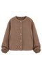 Say INA Copenhagen Fleece Jakke - Gloria - Taupe