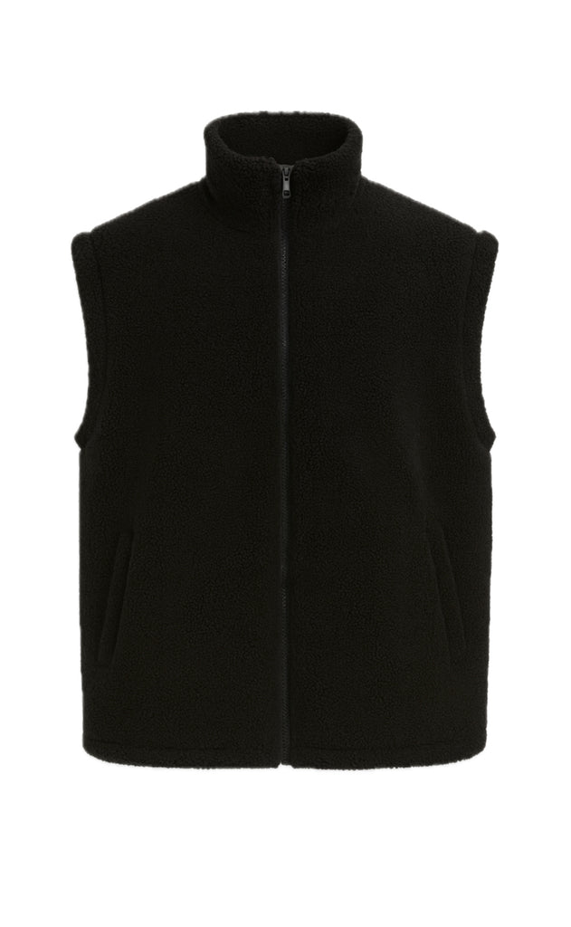 Say INA Copenhagen Fleece Vest - Fia - Black