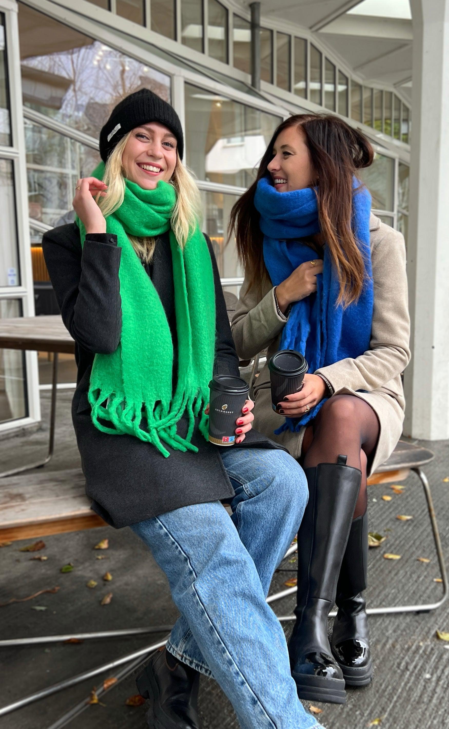 Say INA Copenhagen Halstørklæde - Gry - Blue