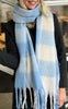 Say INA Copenhagen Halstørklæde - Merle - Blue Checks