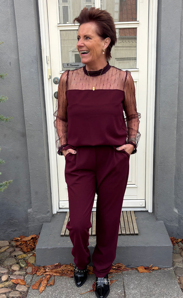Say INA Copenhagen Jumpsuit / Buksedragt - Trisha - Bordeaux