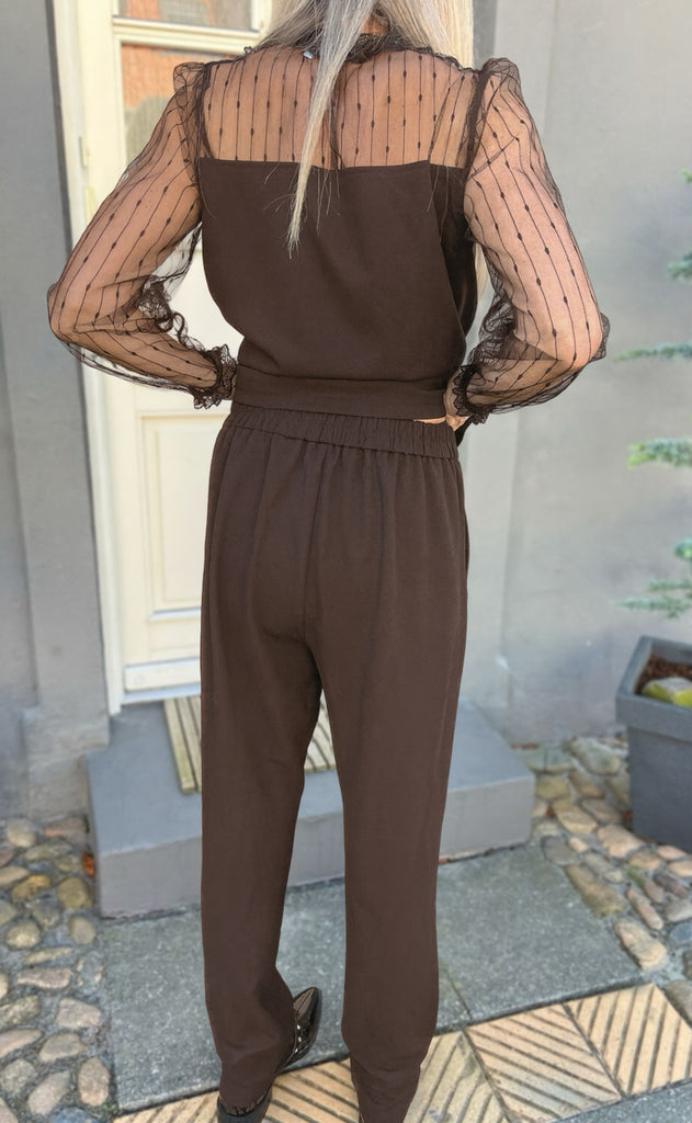 Say INA Copenhagen Jumpsuit / Buksedragt - Trisha - Dark Brown