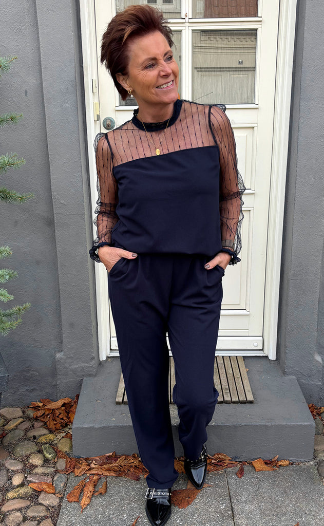 Say INA Copenhagen Jumpsuit / Buksedragt - Trisha - Navy Blue