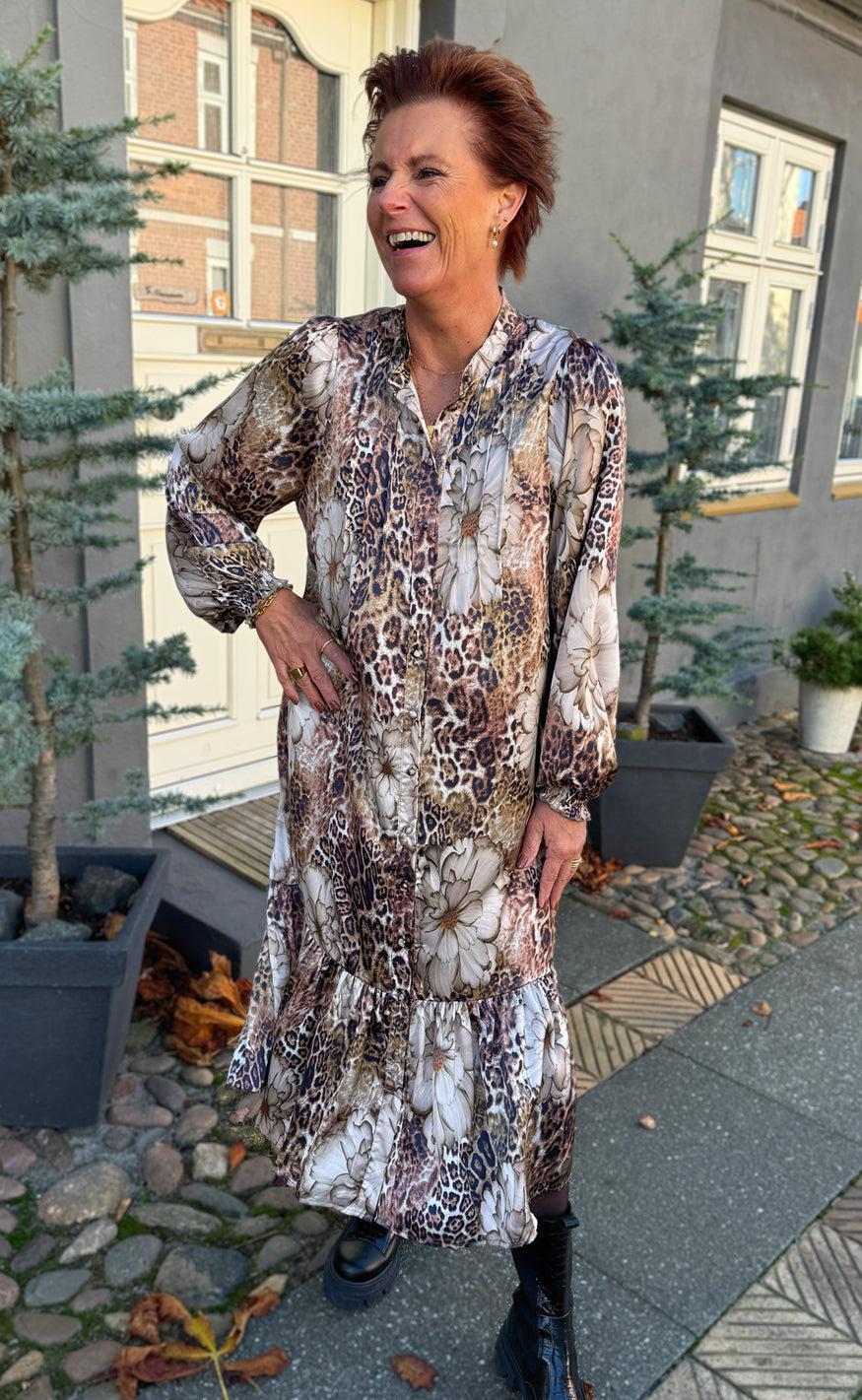 Say INA Copenhagen Kjole - Aida - Leopard / Flower