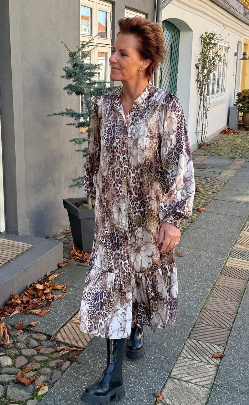 Say INA Copenhagen Kjole - Aida - Leopard / Flower