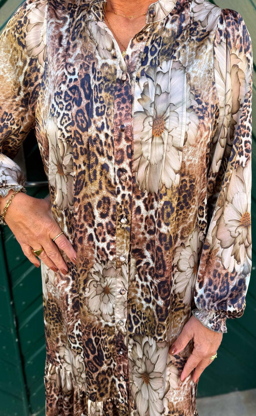 Say INA Copenhagen Kjole - Aida - Leopard / Flower