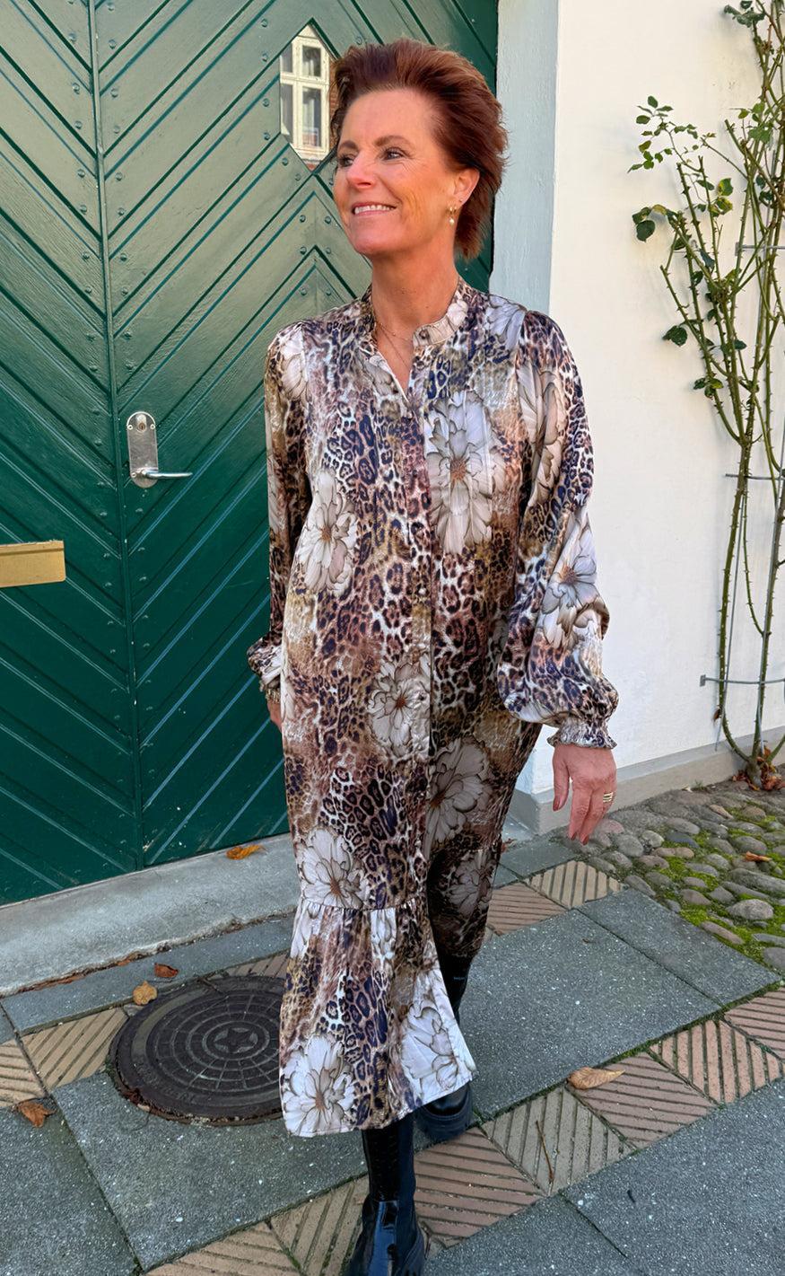 Say INA Copenhagen Kjole - Aida - Leopard / Flower