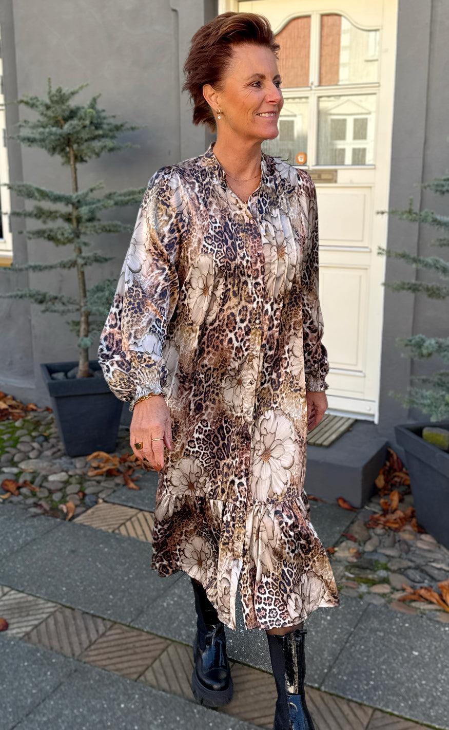 Say INA Copenhagen Kjole - Aida - Leopard / Flower