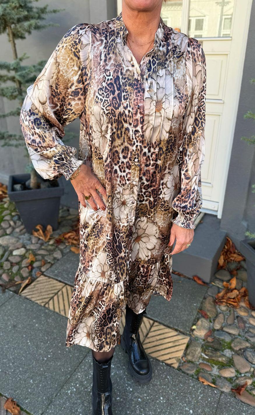 Say INA Copenhagen Kjole - Aida - Leopard / Flower