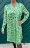 Say INA Copenhagen Kjole - Alina - Green Flower
