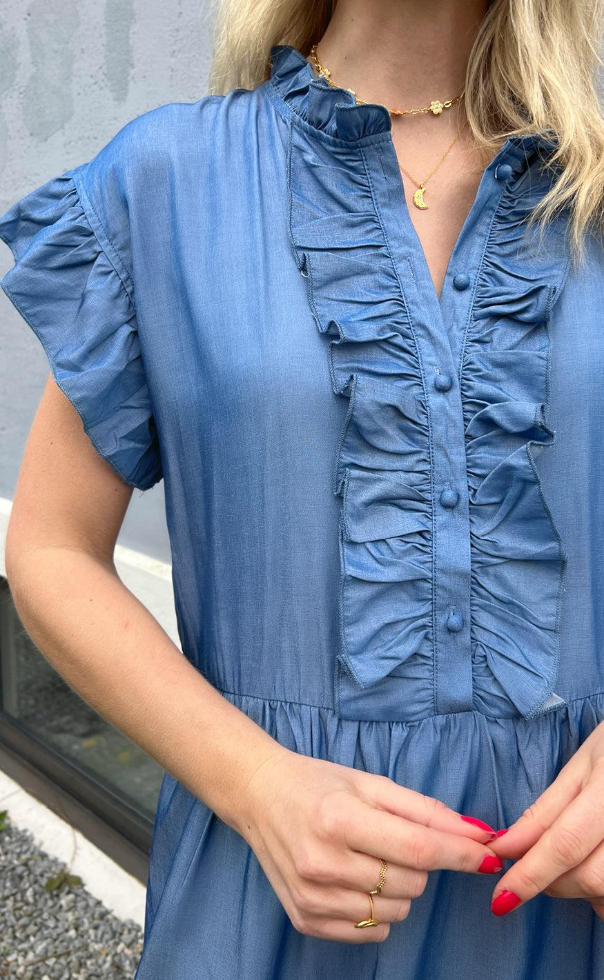 Say INA Copenhagen Kjole - Amelia - Denim Blue