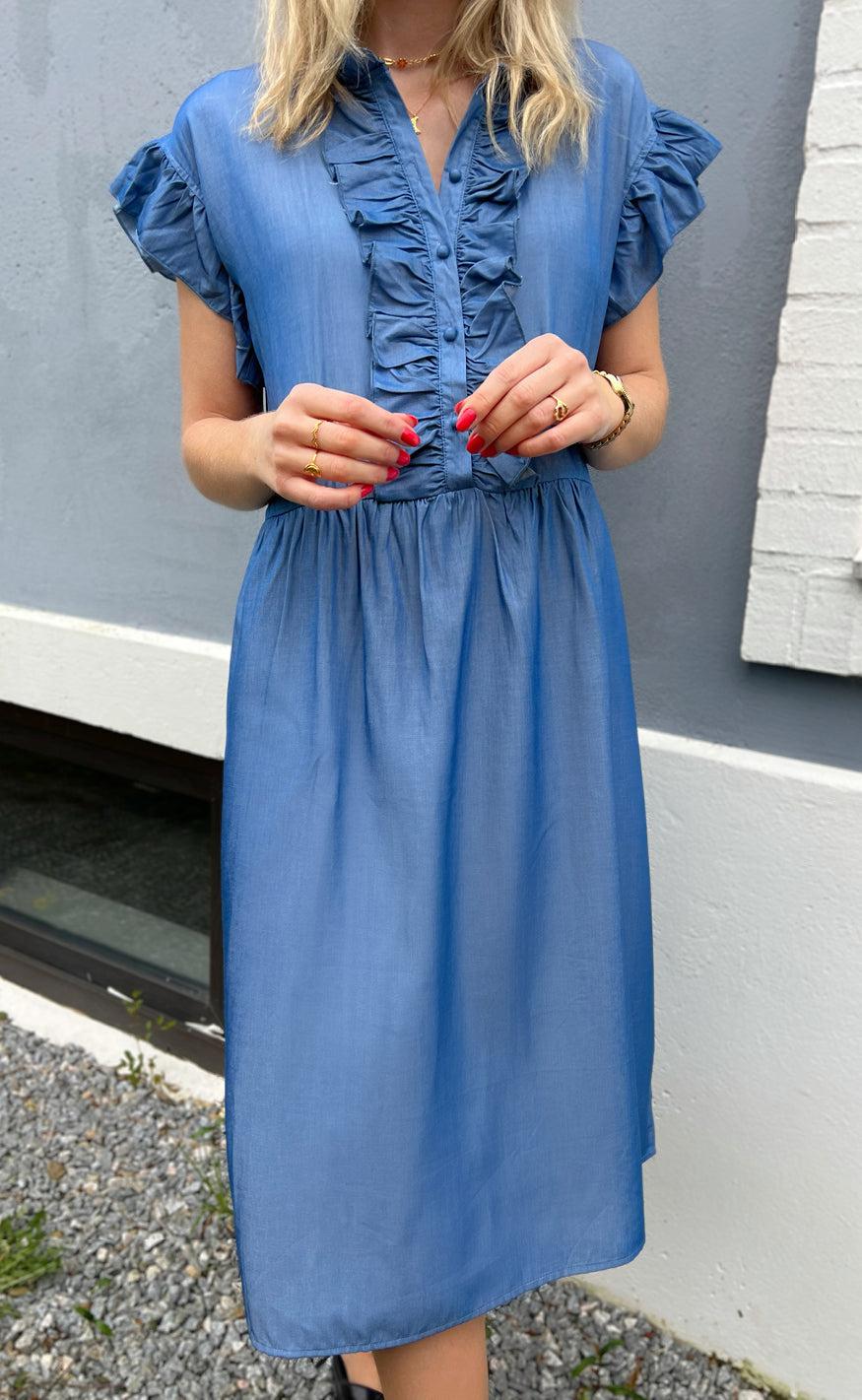 Say INA Copenhagen Kjole - Amelia - Denim Blue