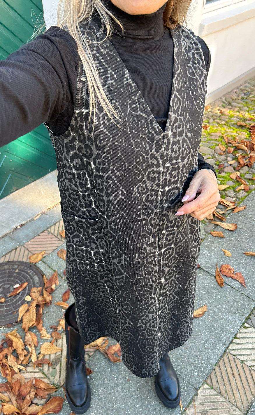 Say INA Copenhagen Kjole - Ania Spencer - Grey Leopard