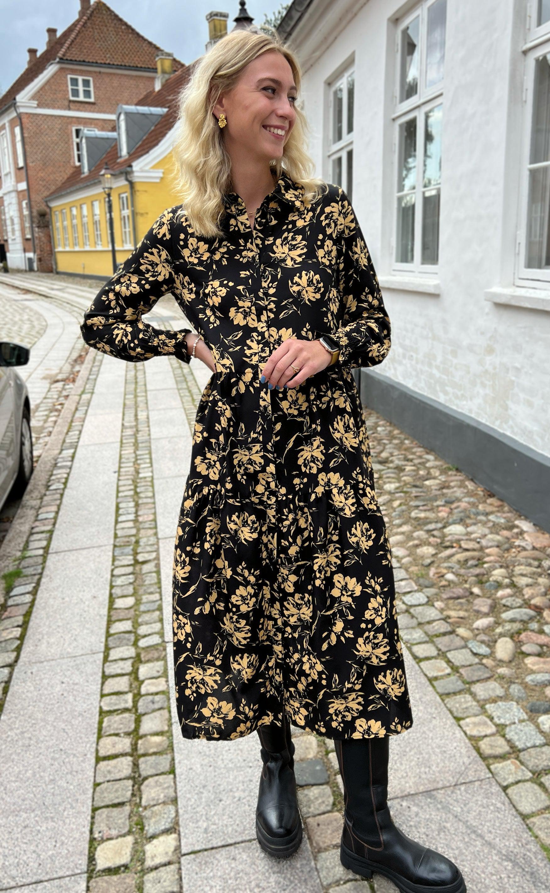 Say INA Copenhagen Kjole - Anna - Orange Flower