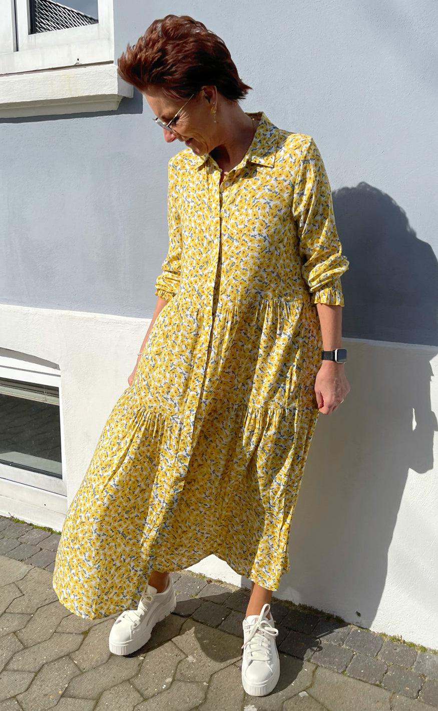 Say INA Copenhagen Kjole - Anna - Yellow Flower