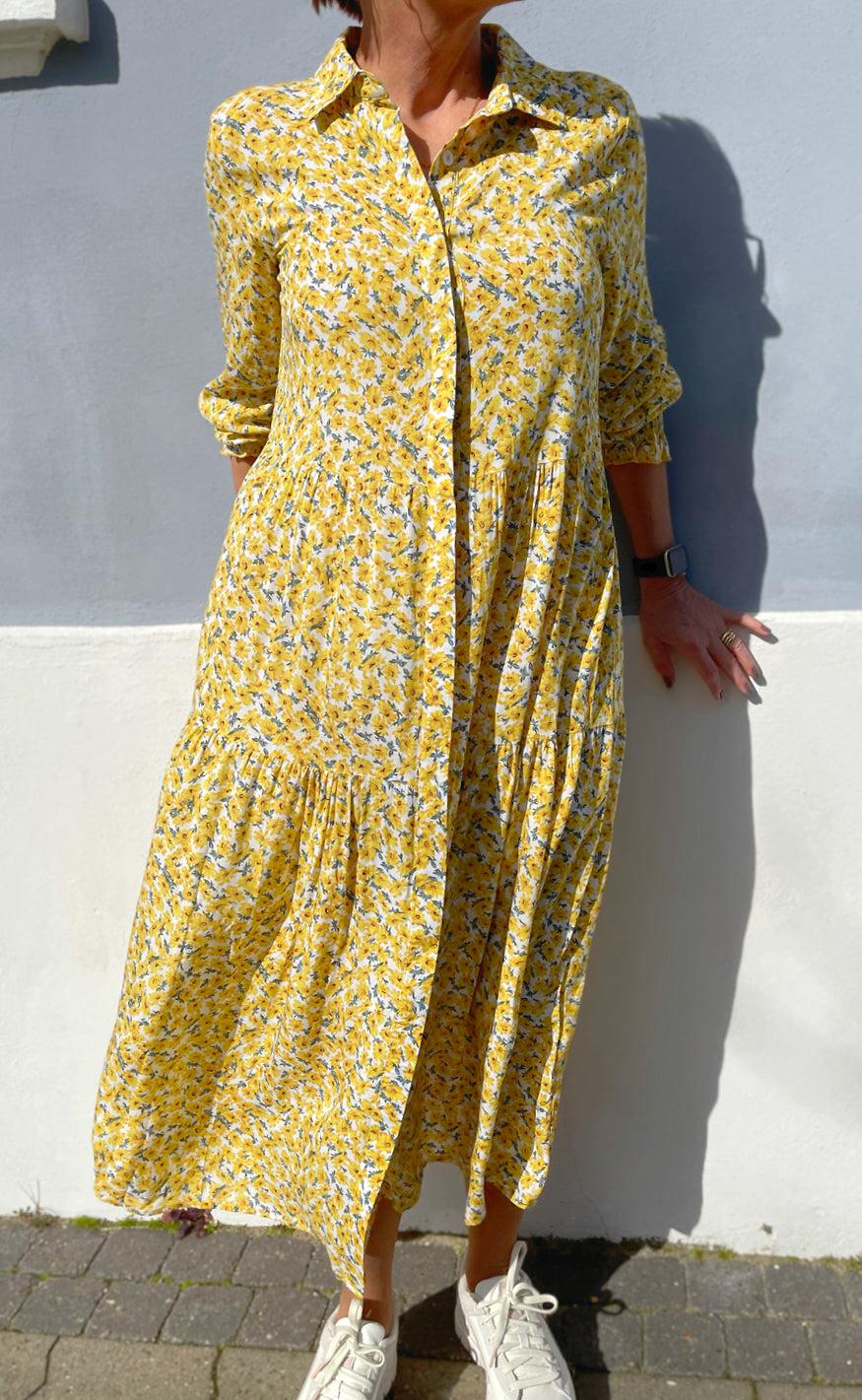 Say INA Copenhagen Kjole - Anna - Yellow Flower
