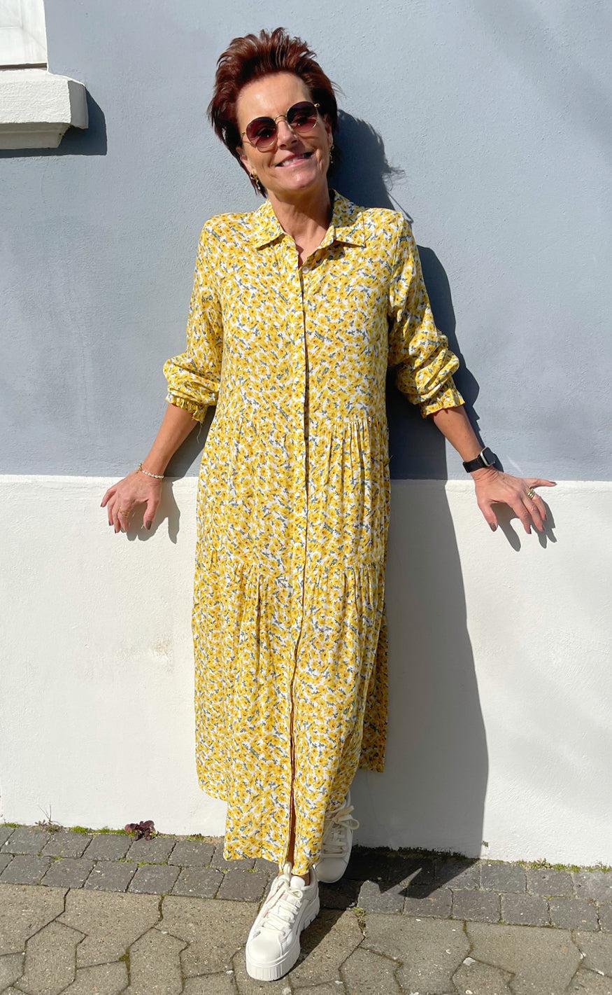 Say INA Copenhagen Kjole - Anna - Yellow Flower