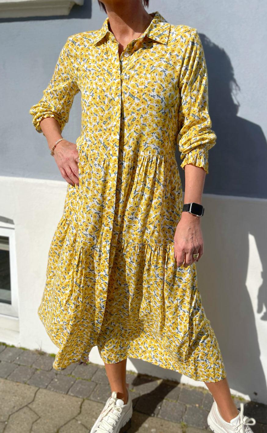 Say INA Copenhagen Kjole - Anna - Yellow Flower
