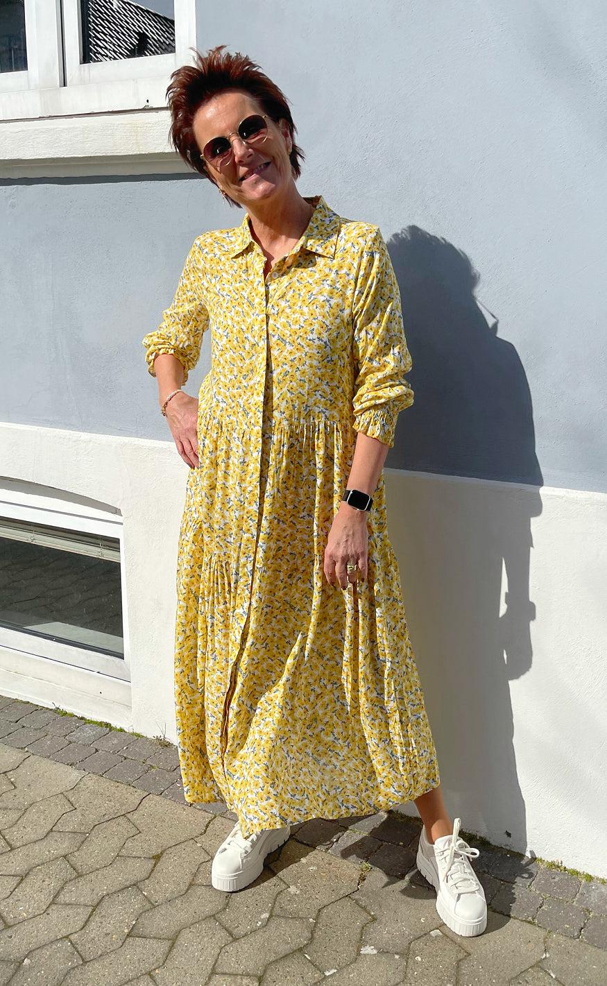 Say INA Copenhagen Kjole - Anna - Yellow Flower