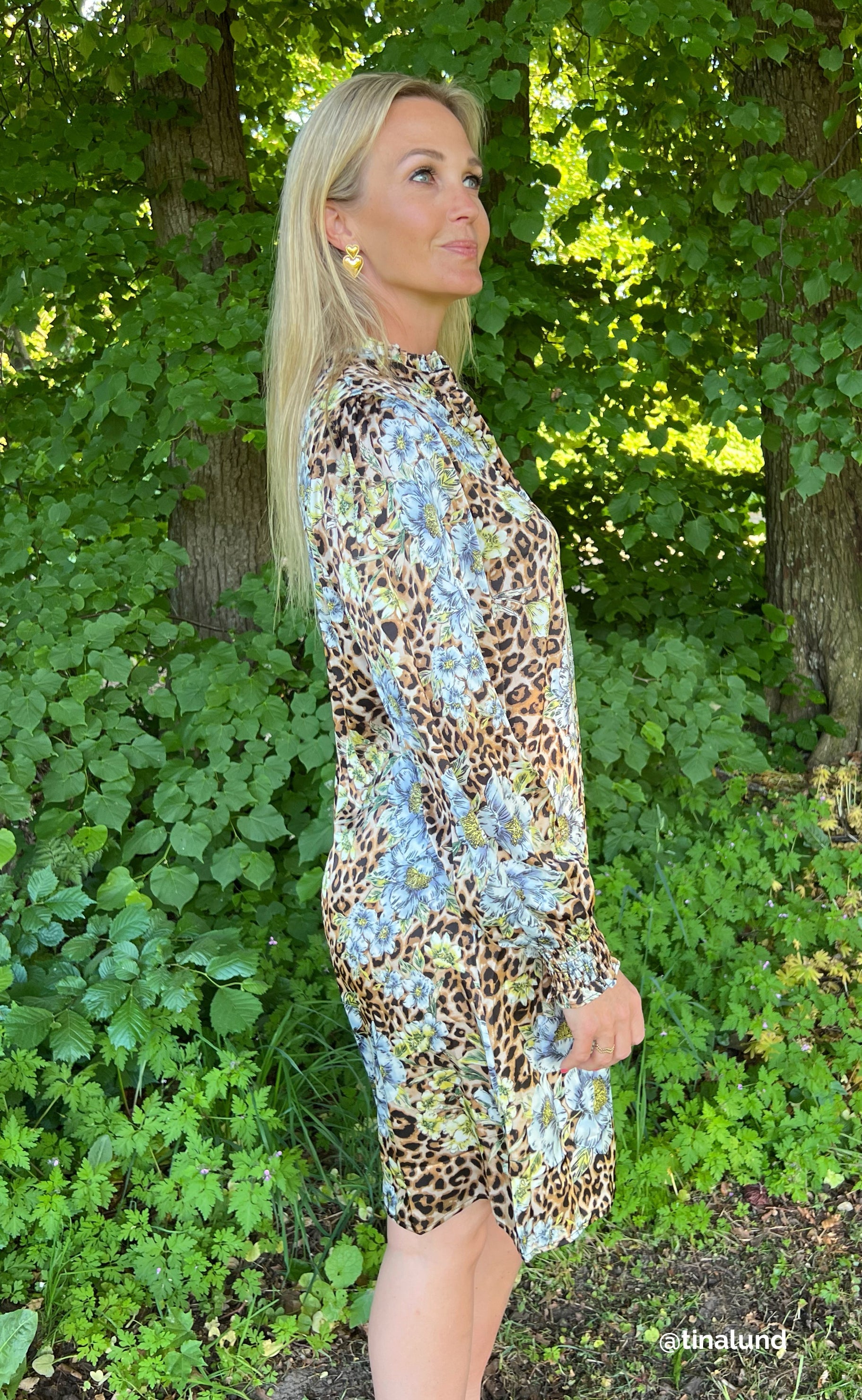 Say INA Copenhagen Kjole - Augusta - Leopard / Flower
