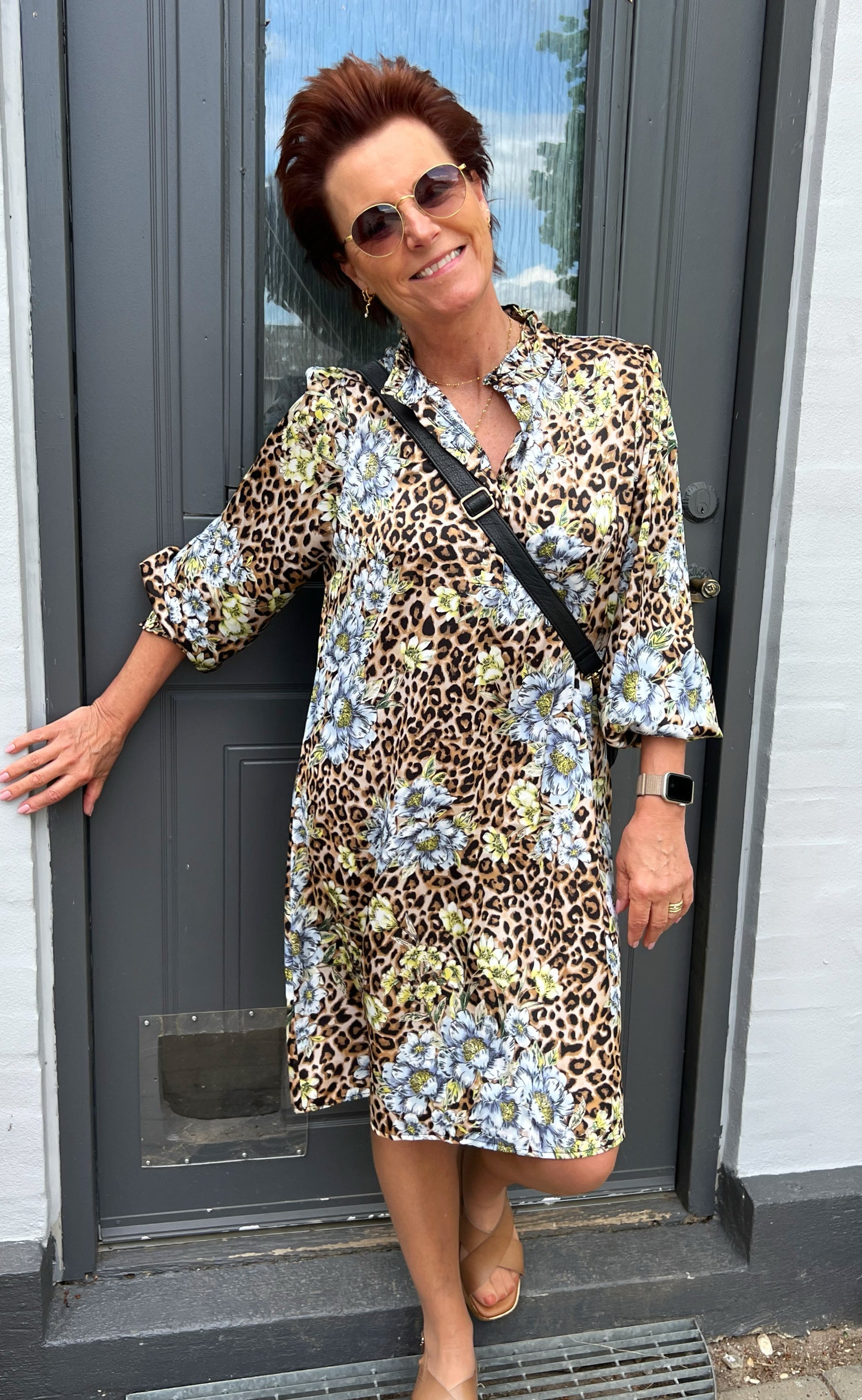 Say INA Copenhagen Kjole - Augusta - Leopard / Flower