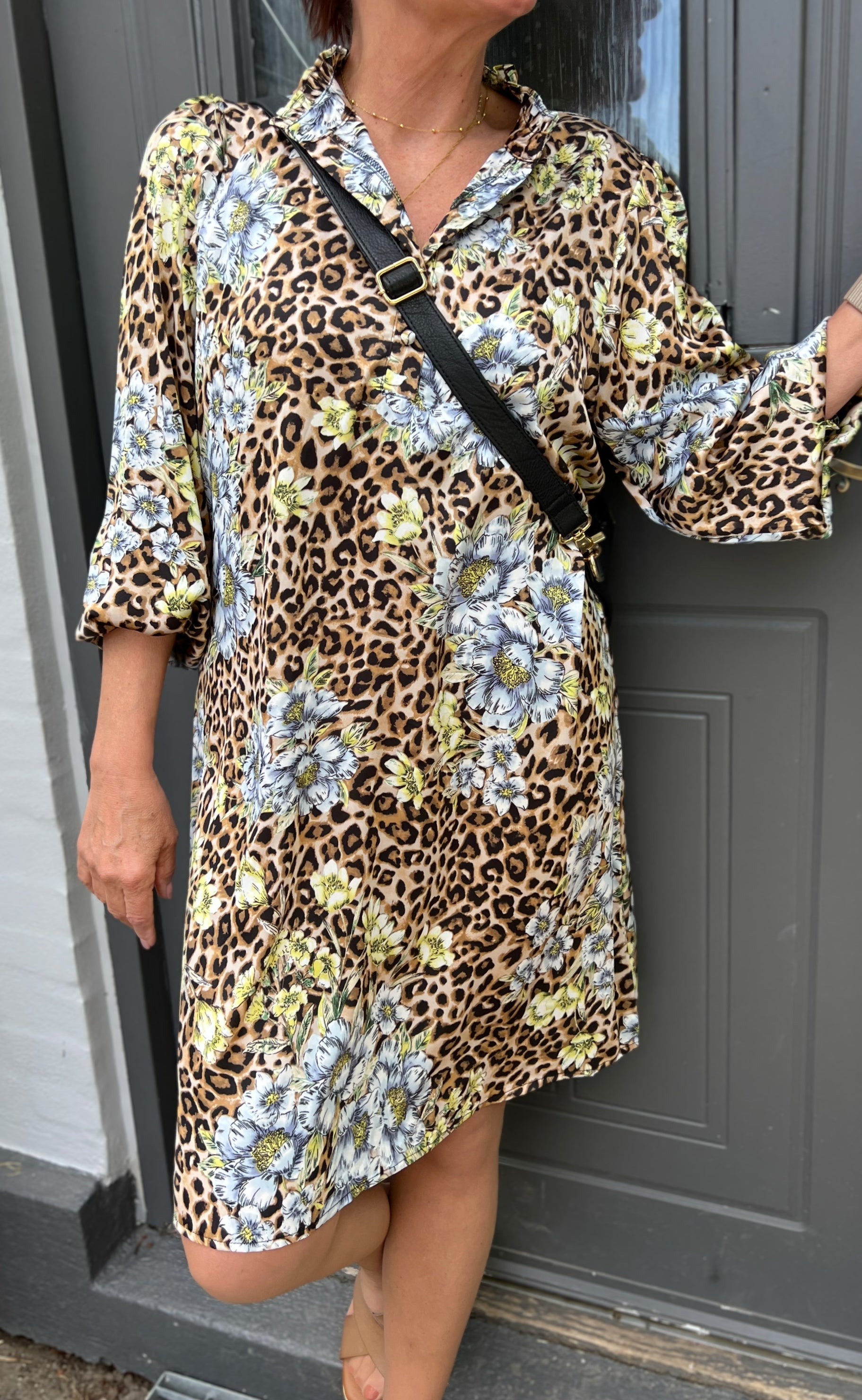 Say INA Copenhagen Kjole - Augusta - Leopard / Flower