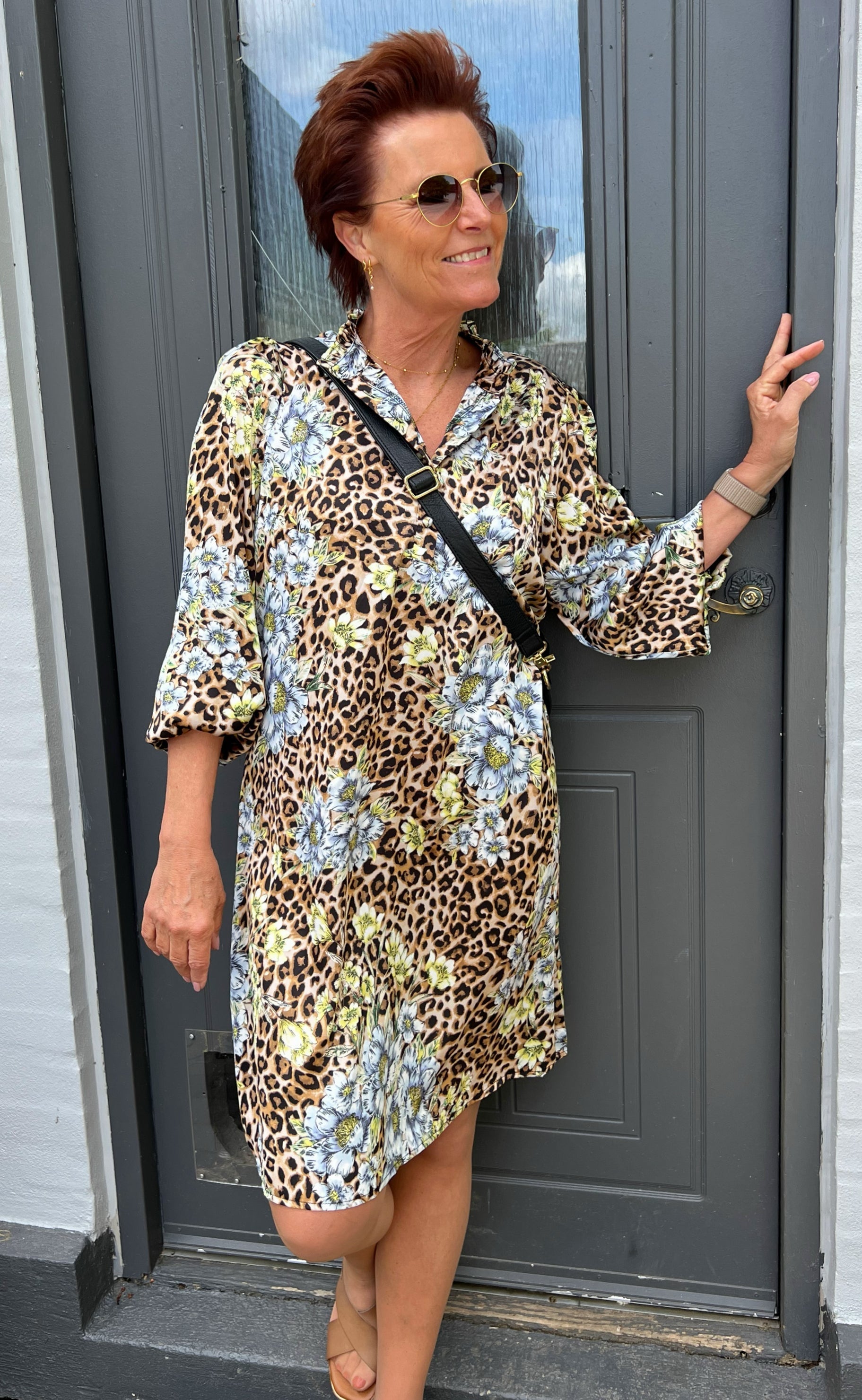 Say INA Copenhagen Kjole - Augusta - Leopard / Flower