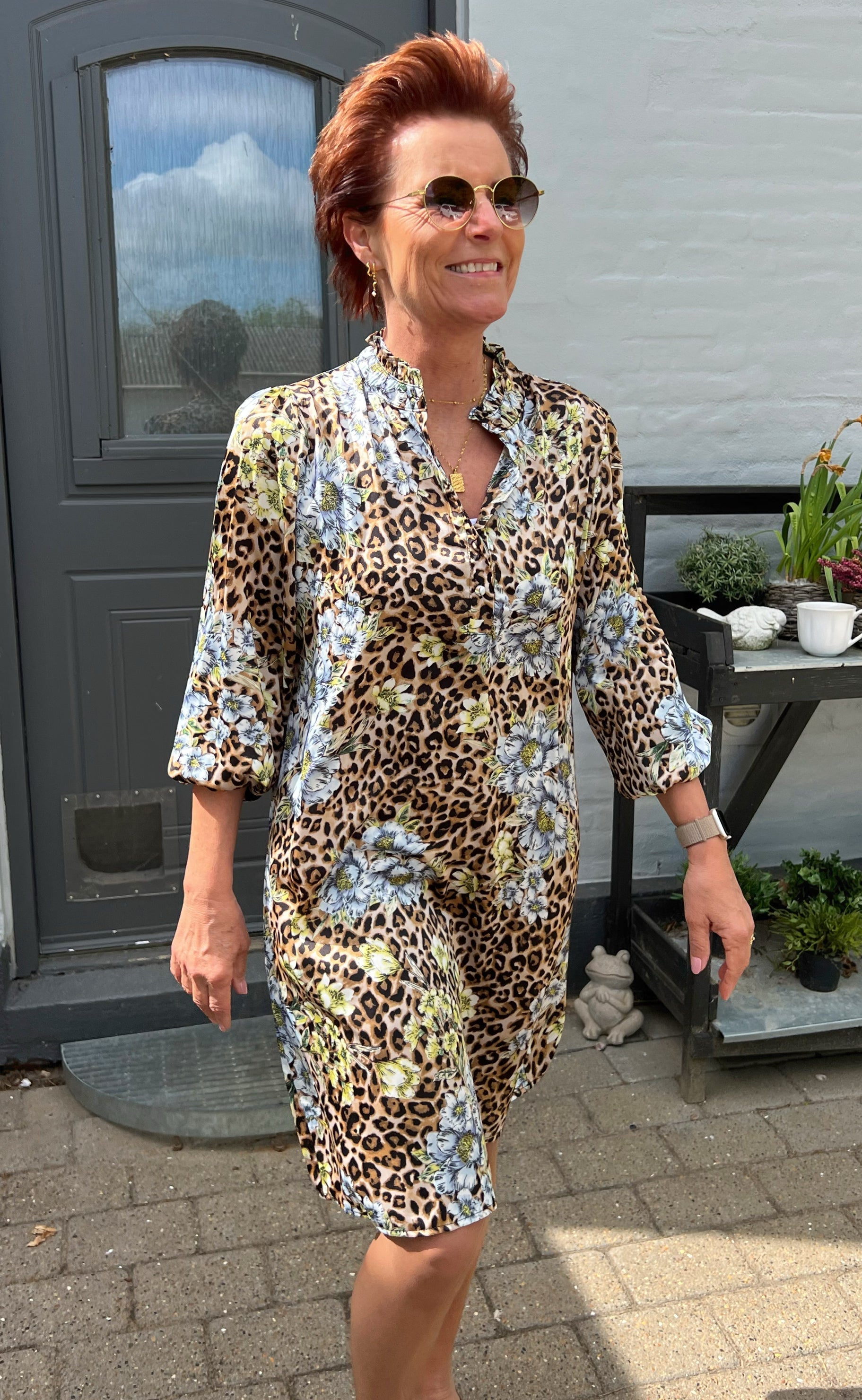 Say INA Copenhagen Kjole - Augusta - Leopard / Flower