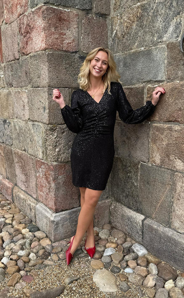 Say INA Copenhagen Kjole - Bella - Black Sequin