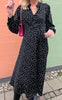 Say INA Copenhagen Kjole - Bella - Black W. Dots