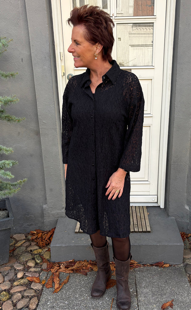 Say INA Copenhagen Kjole - Belle Lace - Black
